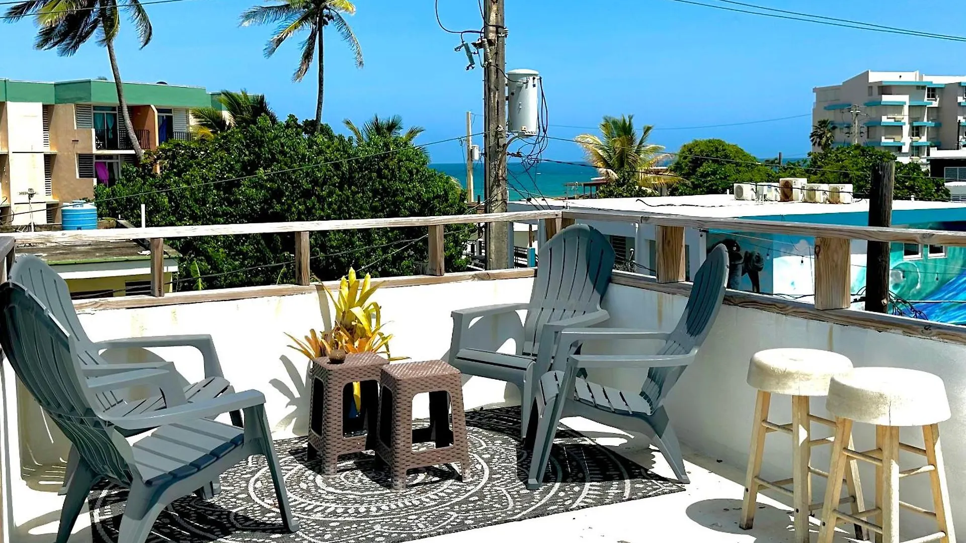 Casa Sofia Wabi Sabi Apt With Rooftop, Walk To Beach Luquillo Puerto Rico
